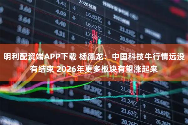 明利配资端APP下载 杨德龙：中国科技牛行情远没有结束 2026年更多板块有望涨起来